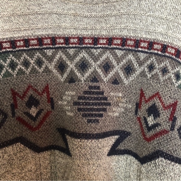 Vintage Southwestern Wool Blend Knit Pullover Crewneck Sweater Large - Picture 3 of 8